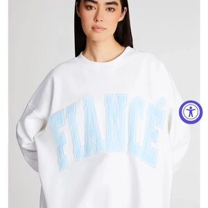 The Bar White Fiancé Sweatshirt